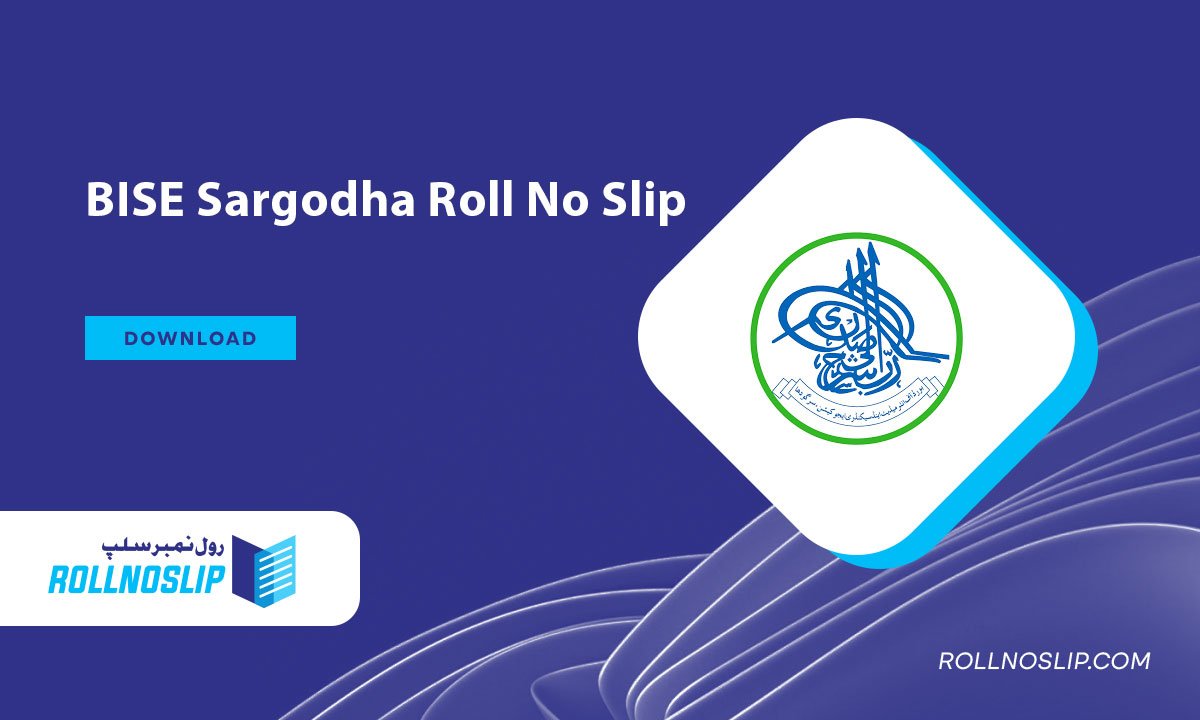 BISE Sargodha Roll No Slip