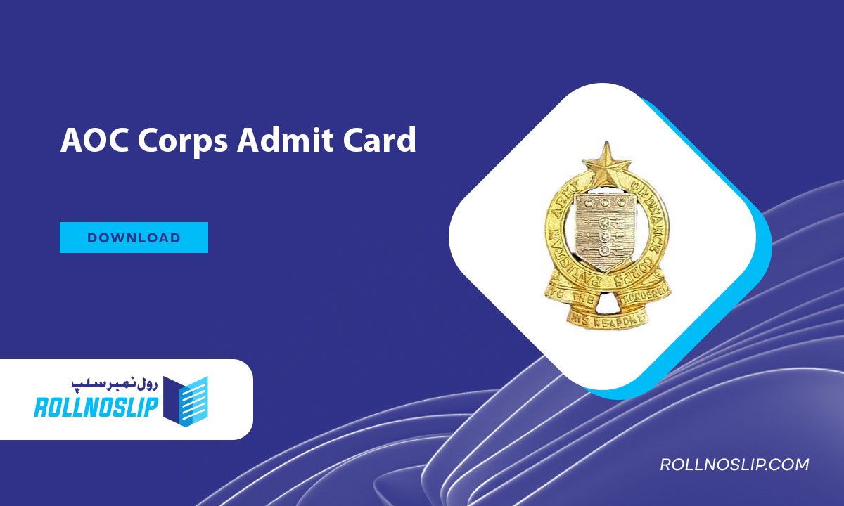 AOC Corps Admit Card