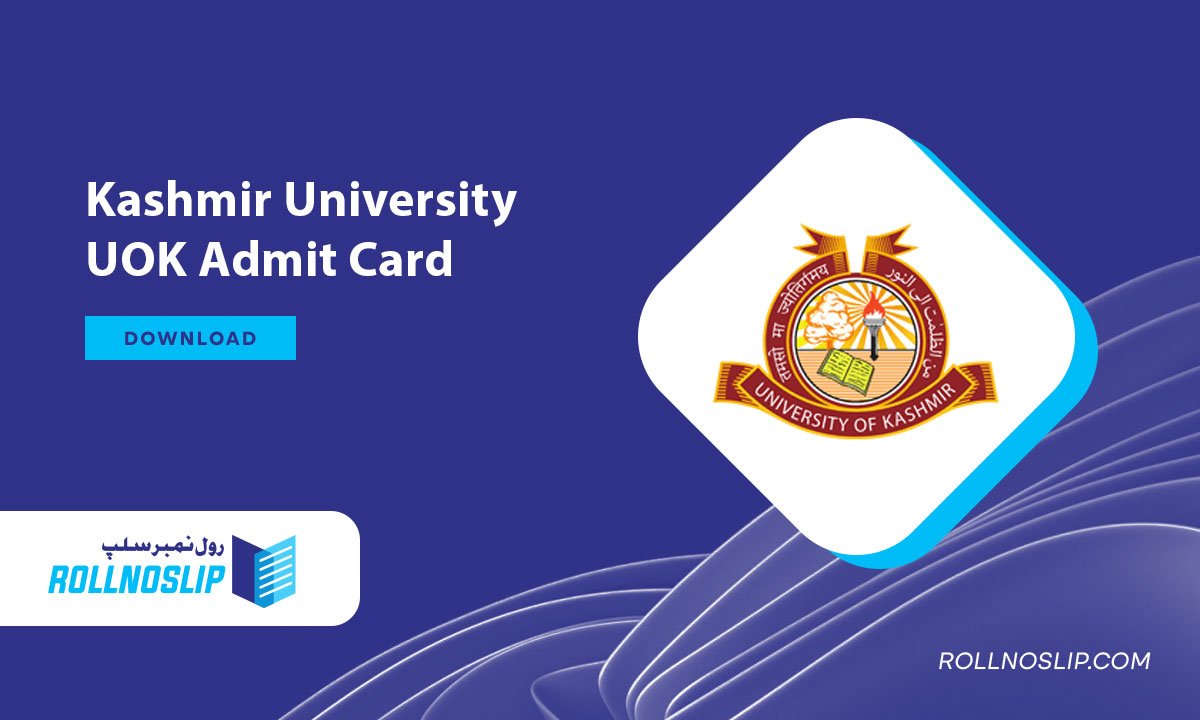 Kashmir University UOK Admit Card