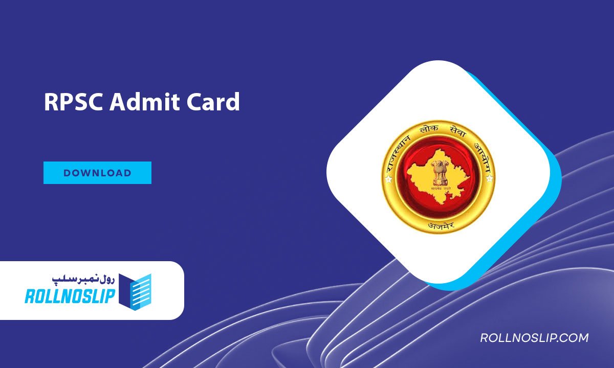 RPSC Admit Card